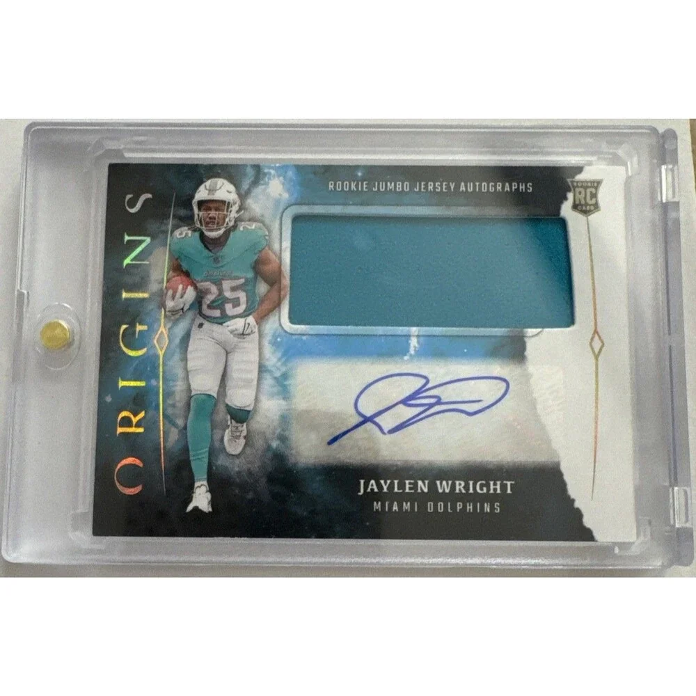 2024 Panini Origins - Rookie Jumbo Jersey Autographs #RJA-JWR Jaylen Wright (AU,
